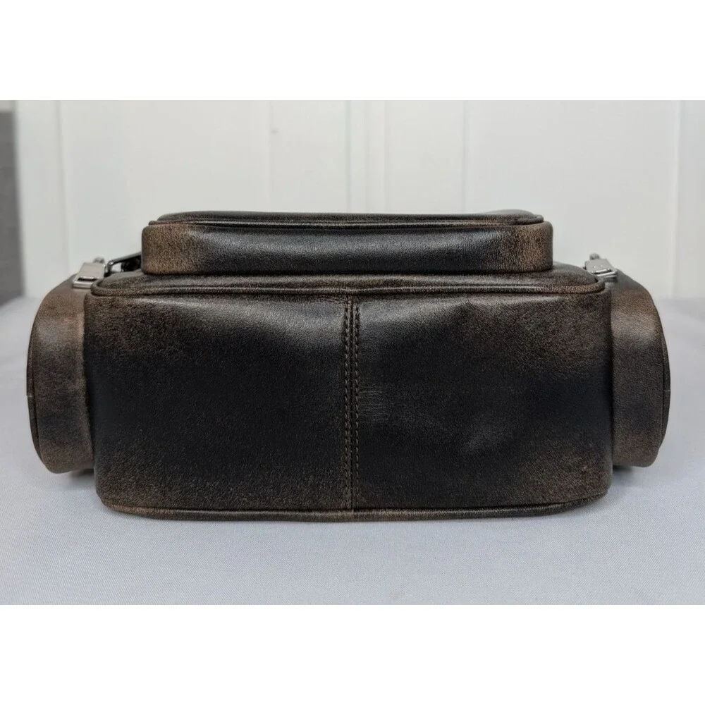 Coach Fletcher Unisex Crossbody -  Loved Leather Black/Tan, NWT